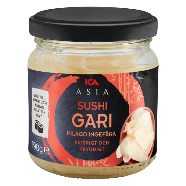 Marinēts ingvers ICA Asia 190g