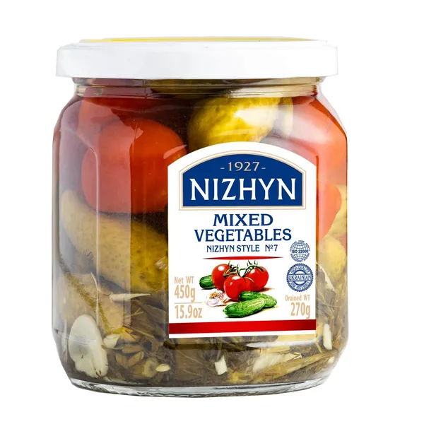 Marinētu dārzeņu maisījums Nizhyn Style Nr. 7 450g/270g