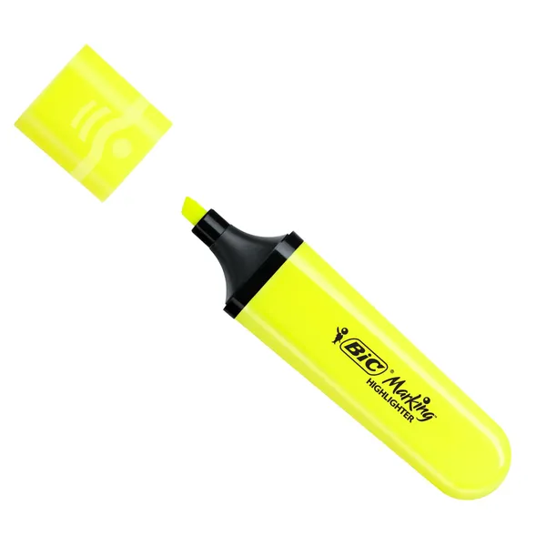 Marķieris Bic b12 dzeltens neona BS26