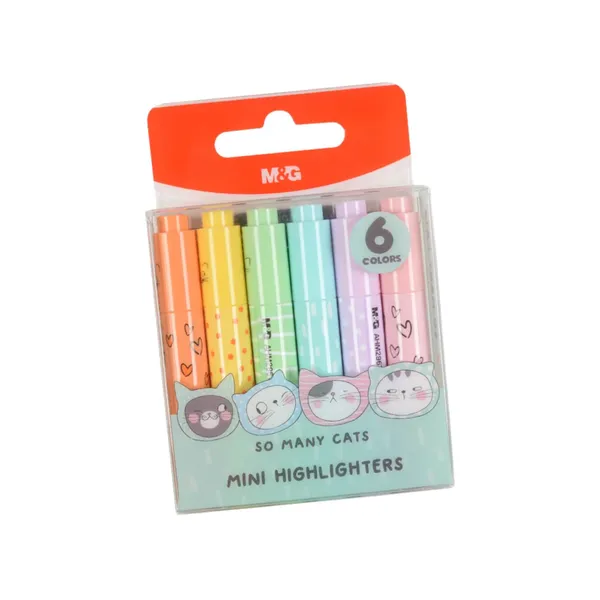 Marķieris M&G So Many Cats pastel 6gab. BS26