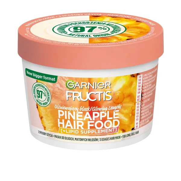 Maska Fructis Hair Food Pineapple gariem matiem 400ml
