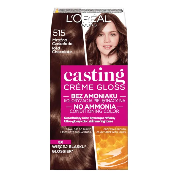 Matu krāsa Loreal casting cream gloss moka 515