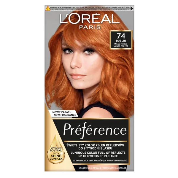 Matu krāsa Loreal feria preference Nr.74