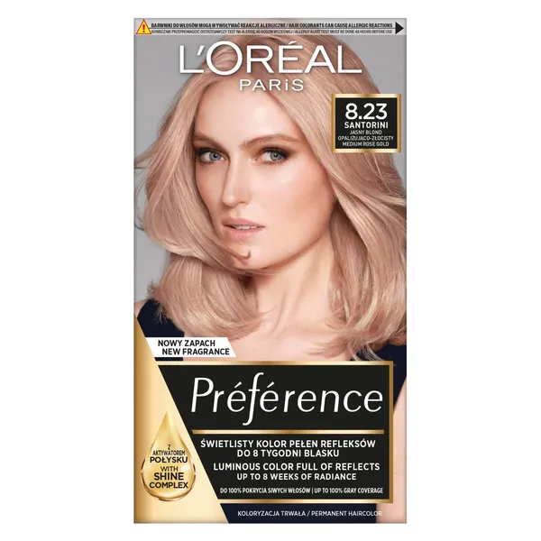 Matu krāsa L'oreal Paris Preference Shimmering Rose 8.23