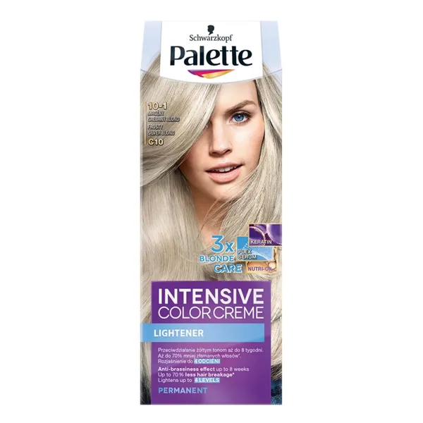 Matu krāsa Palette 10-1 arktiski sudraba blonds (C10)