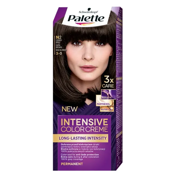 Matu krāsa Palette 3-0 tumši brūns (N2)