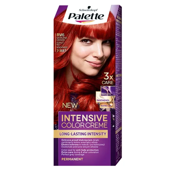 Matu krāsa Palette 7-887 Spilgti sarkans (RV6)