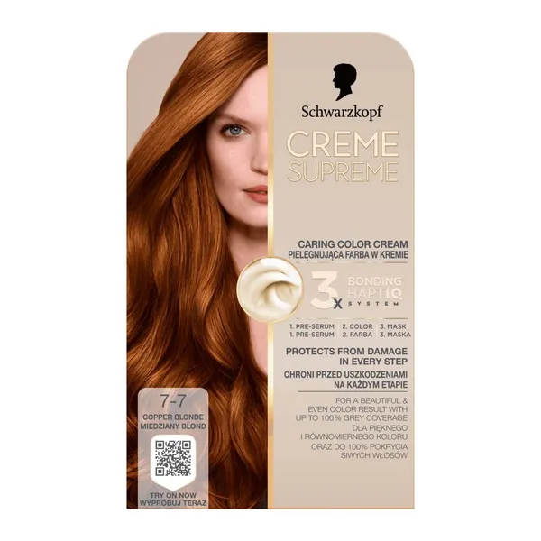 Matu krāsa SK Creme Supreme 7-7 vara blonds