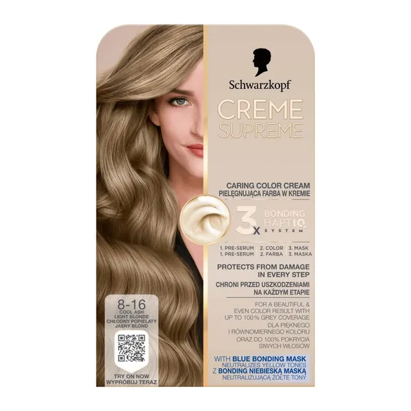 Matu krāsa SK Creme Supreme 8-16 gaiši blonds