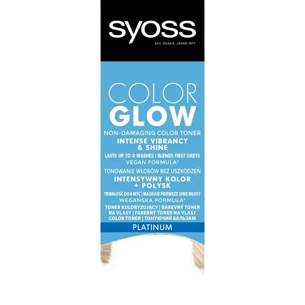 Matu krāsa Syoss Color Glow platīns 100ml