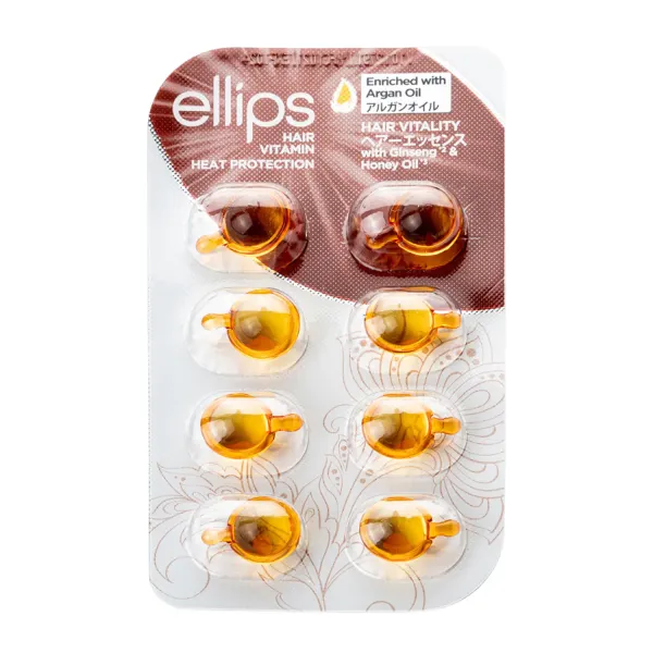Matu vitamīni Ellips Hair Vitality intesīvai matu barošanai 8x1ml