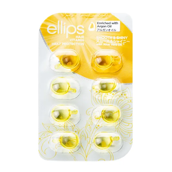 Matu vitamīni Ellips Smooth and Shiny apjoma palielināšanai 8x1ml