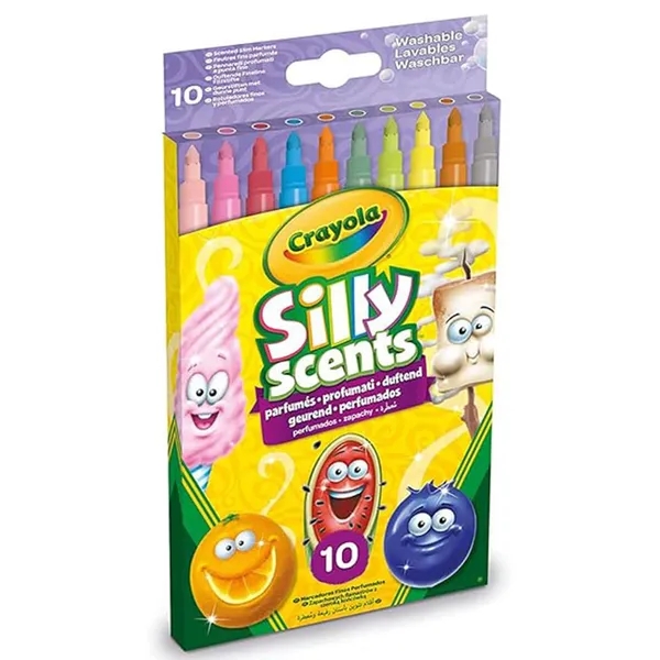 Mazgājami aromātiskie marķieri ar tievu galu Crayola 10 gab