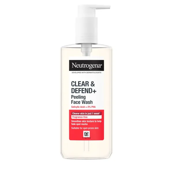 Mazgāšanas līdzeklis Neutrogena Clear&Defend+ sejai 200ml