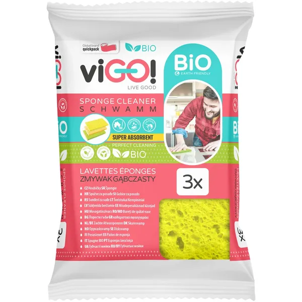 Mazgāšanas sūklis Vigo! Bio 3gab