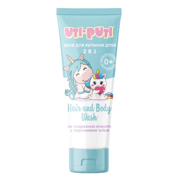 Bērnu mazgāšanas želeja Uti Puti matiem un ķermenim 2in1 200ml