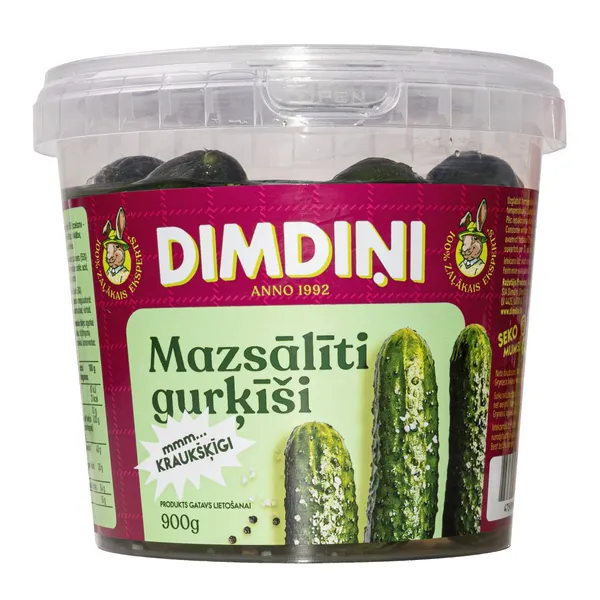 Gurķi mazsālīti  DIMDIŅI 900g