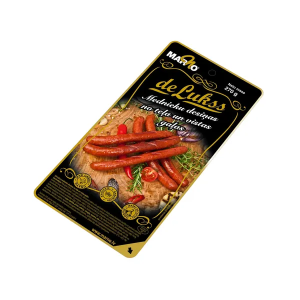 Mednieku desiņas De Lukss vistas un teļa gaļas 270g