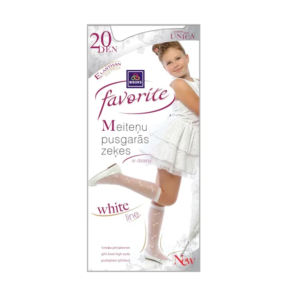 Meiteņu pusgāras zeķes Favorite 20 den 51120