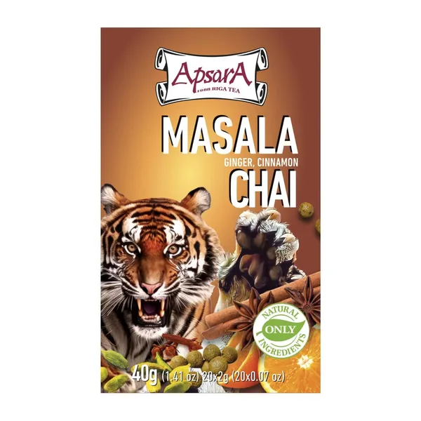 Melnā tēja Apsara Masala Chai 20x2g