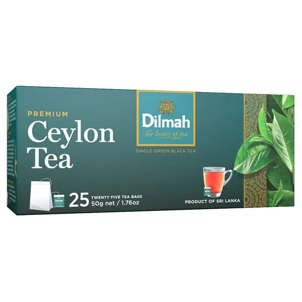 Melnā tēja Dilmah premium 25x2g