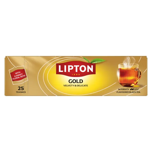 Melnā tēja Lipton Gold 38g