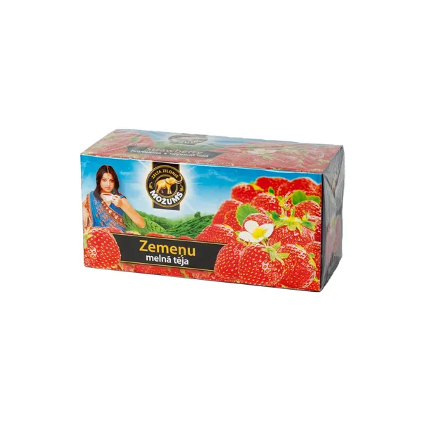 Melnā tēja Možums zemeņu aromatizētā 20x1,5g