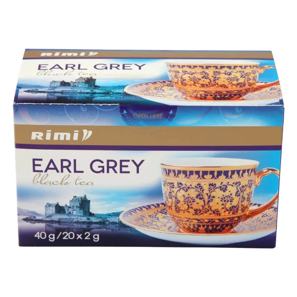 Melnā tēja Rimi Earl Grey 20x2g