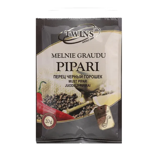 Melnie graudu pipari TWINS 20g