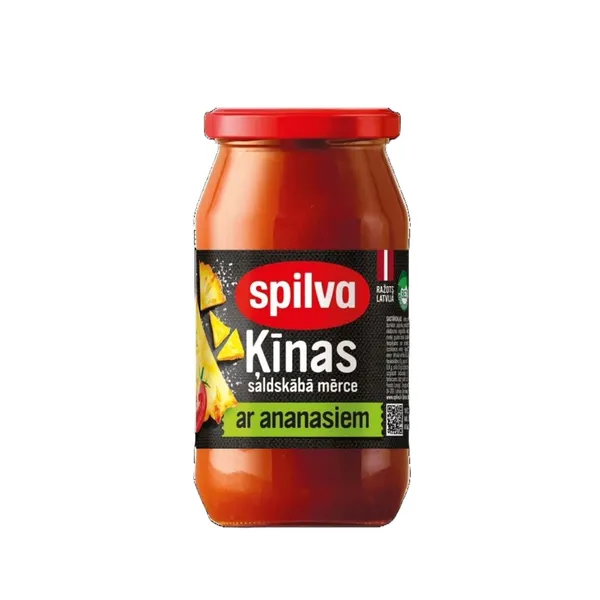 Mērce Ķīnas saldskābā ar ananasiem 500g, Spilva
