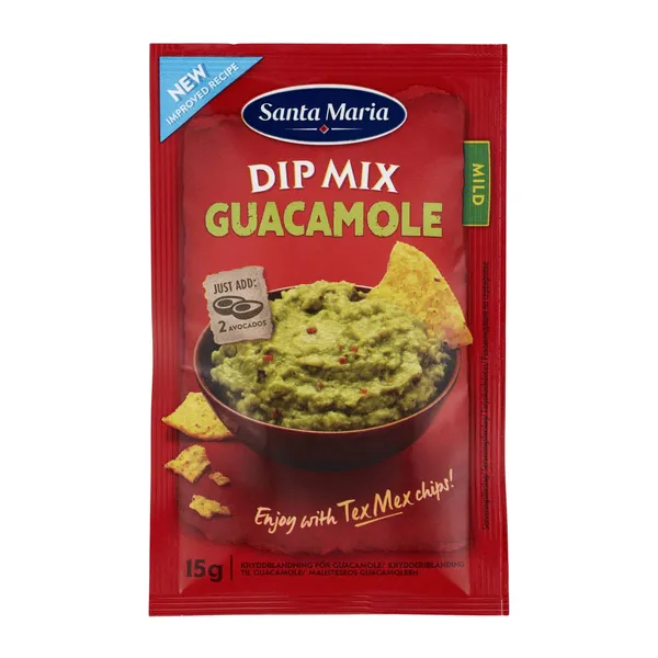 Dip mērces maisījums gvakamole 15g, Santa Maria