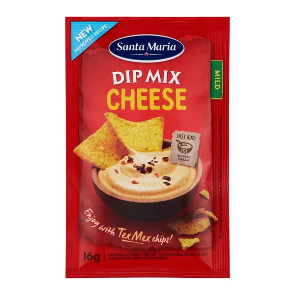 DIP mērces mais.ar sieru SANTA MARIA 16g