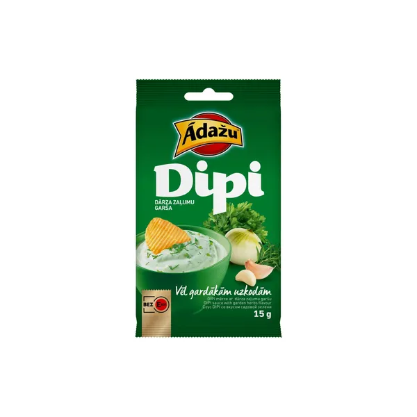Mērcīte čipsiem Ādažu Dipi Dārza zaļumu 15g