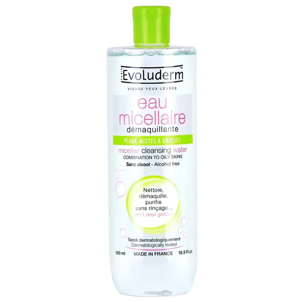 Micelārais ūdens kombinetai ādai Evoluderm 500ml