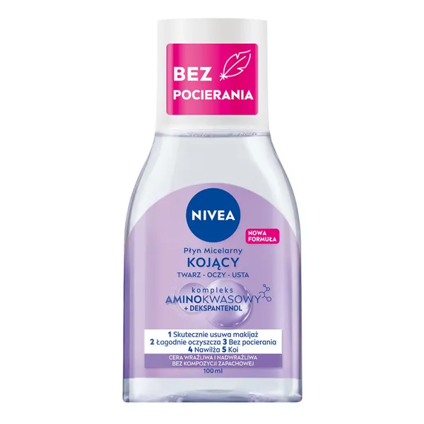 Micelārais ūdens Nivea Sensitive ar aminoskābi un dekspantenolu jutīgai ādai 100ml