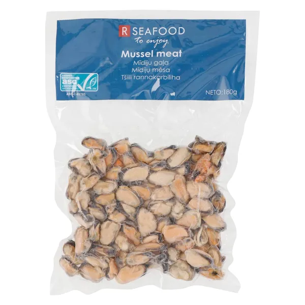 Mīdiju gaļa Rseafood saldēta ASC 300/500, 180g