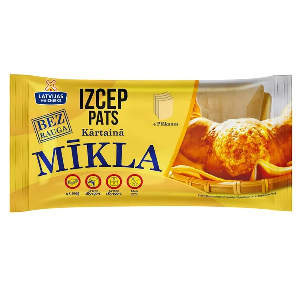 Kārtainā mīkla saldēta 400g, Latvijas Maiznieks