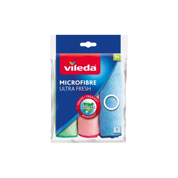 Mikrošķiedras drāna Vileda Ultra Fresh 3 gab SS26