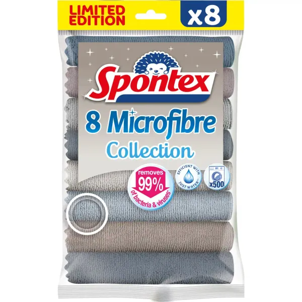 Mikrošķiedras lupatiņas Spontex 8 gab. AW26