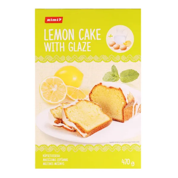 Miltu maisījums Rimi citronu kūka ar glazūru 470g