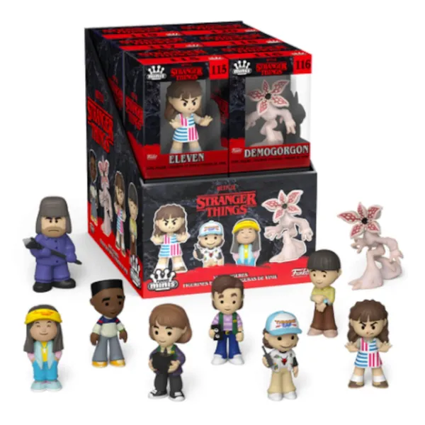 Mini vinila figūriņas Funko Pop Stranger Things 12 gab PDQ 64911F