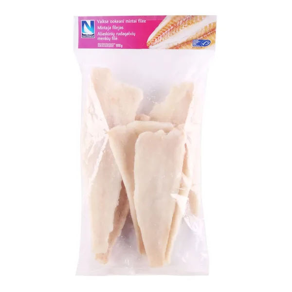 Mintaja filejas Northland ātri sasaldētas, ar pievienotu ūdeni MSC 800g