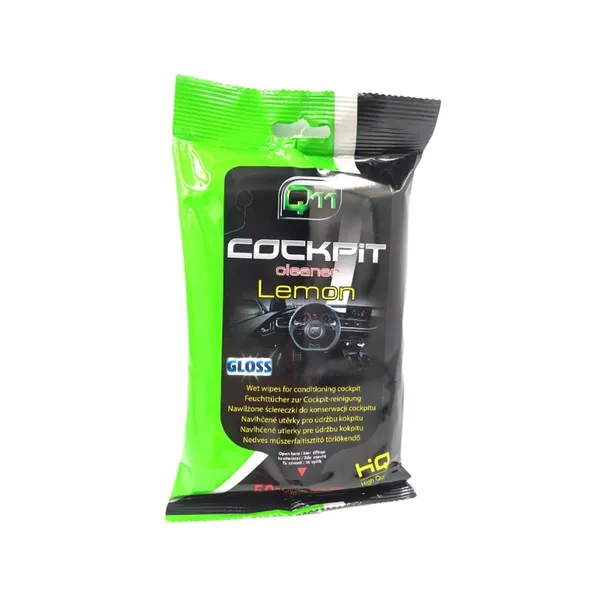Mitrās salvetes auto paneļu kopšanai Spīdīgas, Lemon