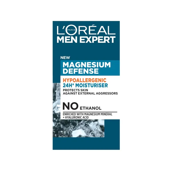 Mitrinošais krēms 24 stundu L'Oreal Men Expert Magnesium Defence hipoalerģisks 50ml