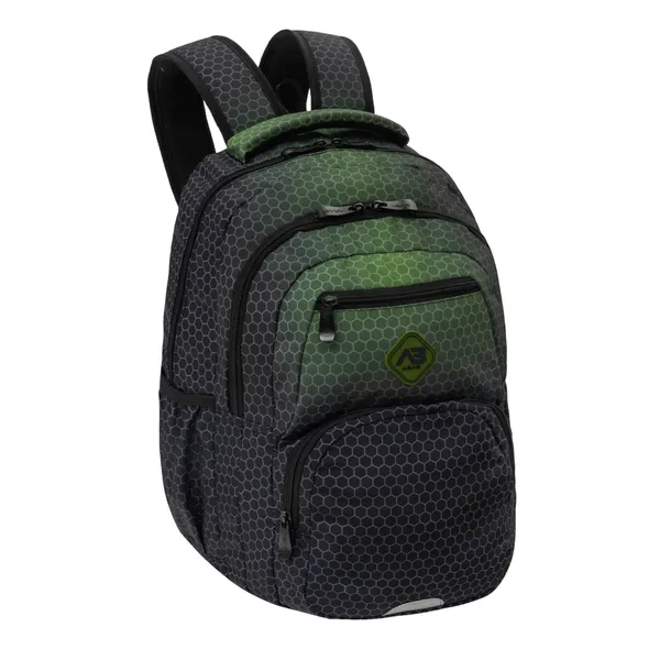 Mugursoma Abag Hexagon Green Ombre 30x19x42cm BS26