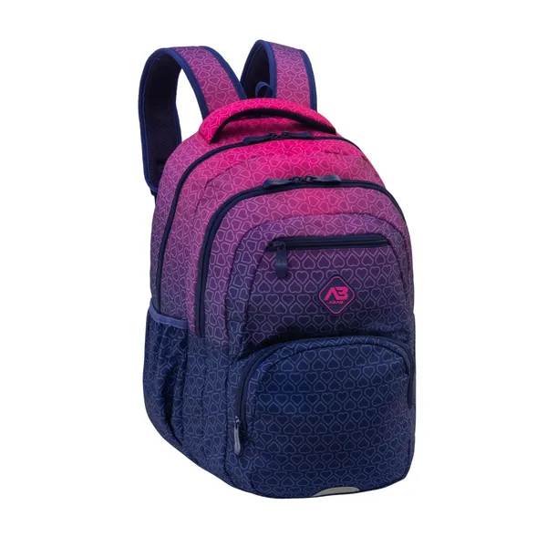 Mugursoma Abag Hexagon Pink Ombre 30x19x42cm BS26