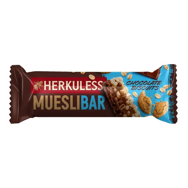 Musli batoniņš Herkuless ar šokolādi un cepumiem 25g