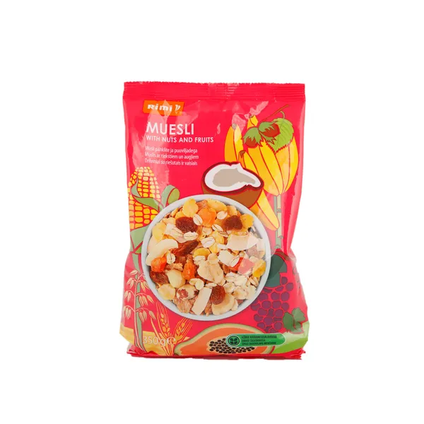 Musli Rimi ar riekstiem un augļiem 350g