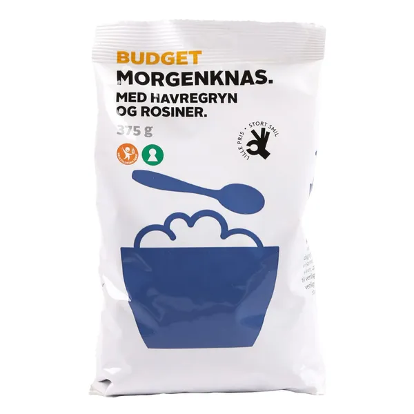 Muslis Budget ar rozīnēm, grauzdēts 375g