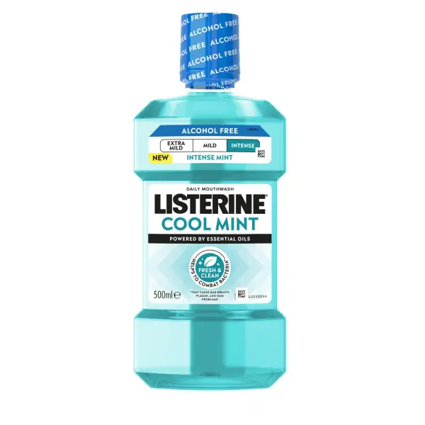 Mutes skalojamais līdzeklis Listerine Cool Mint Intense, bez alkohola 500ml